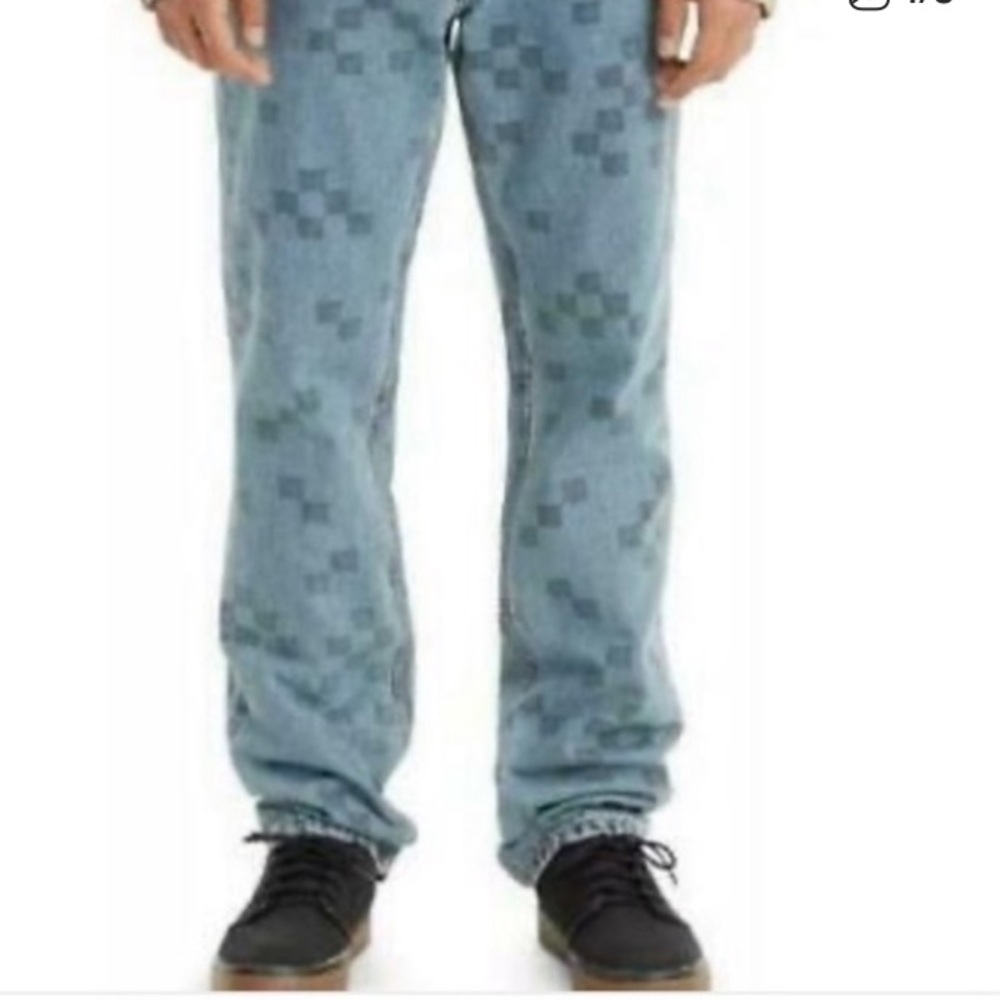 Levi's 511 Slim Fit Jeans Cordura fabric skate Bauer check for Men 31x30